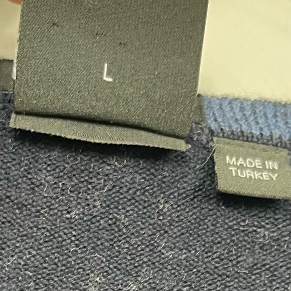 Hugo Boss Men’s Botto Crewneck Virgin Wool Pullover Sweater Navy Blue Italian L - Picture 7 of 12